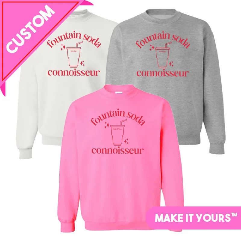 Make It Yours™ 'Fountain Soda Connoisseur' Crewneck Sweatshirt