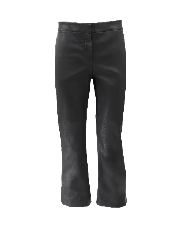 Leather Kick Flare Pant