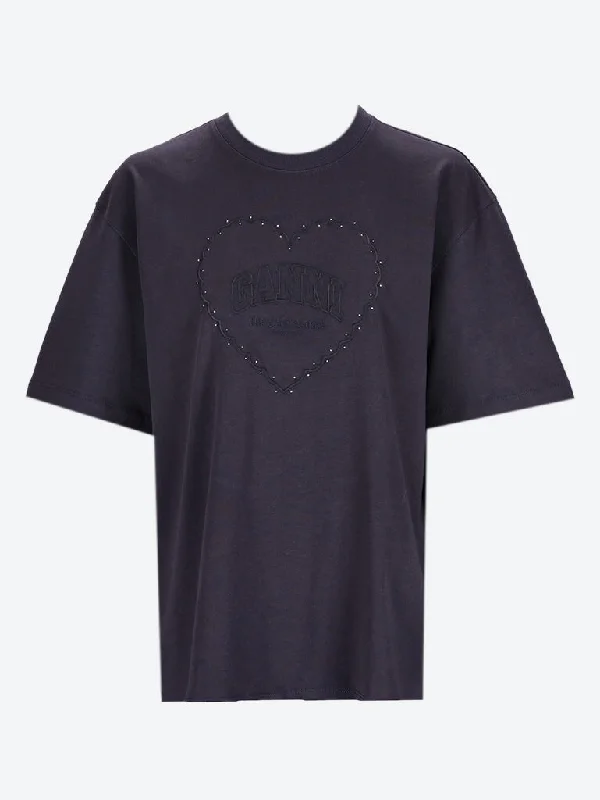 Drop shoulder heart t-shirt