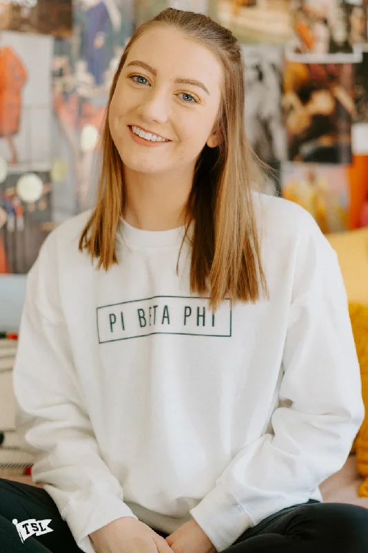 Pi Beta Phi Blocked Crewneck