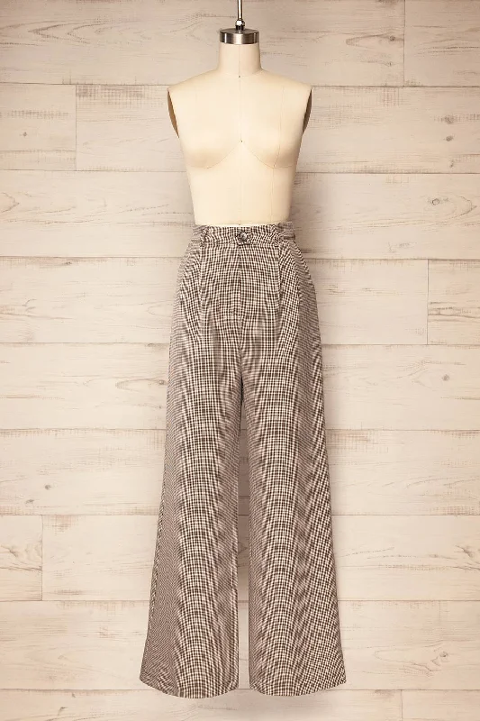 Scarborough | Oversized Pants w/ Houndstooth Pattern