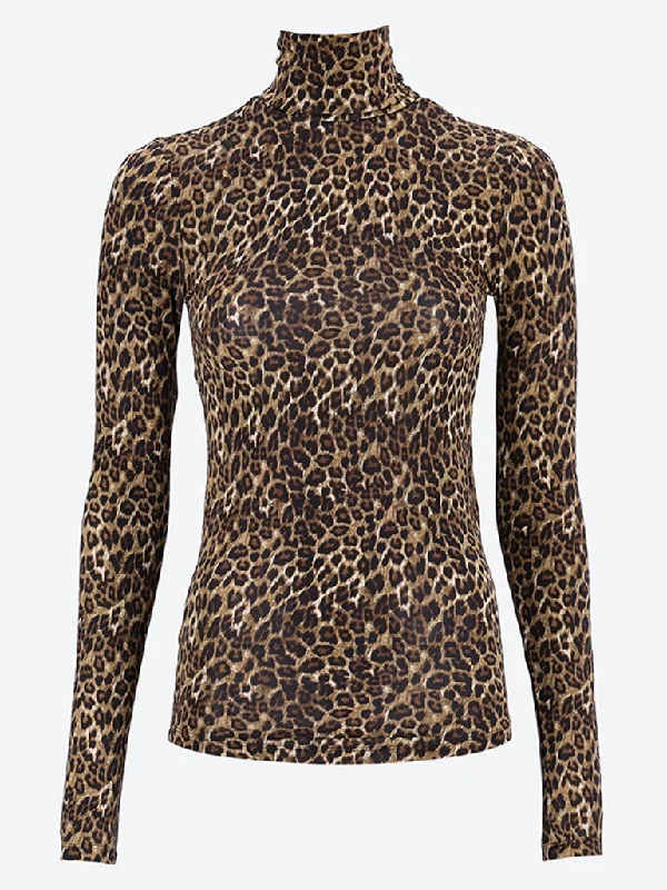 Joyela leopard long sleeve top