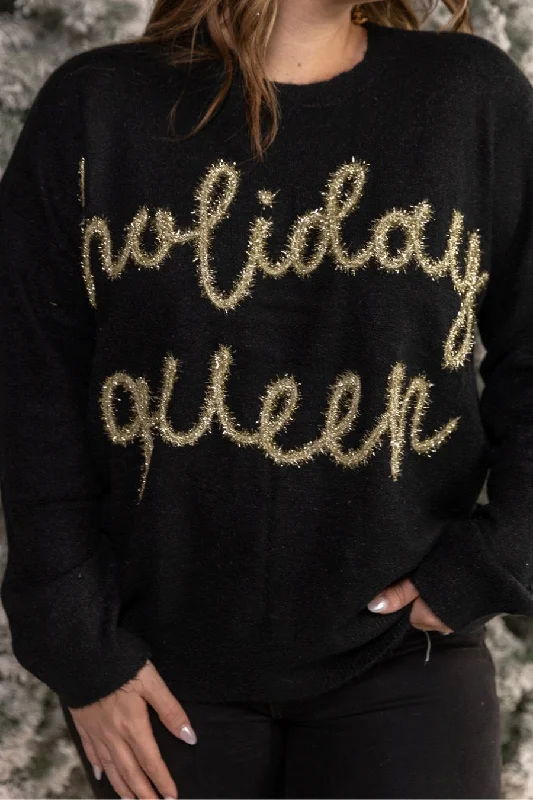 Holiday Queen Tinsel Sweater