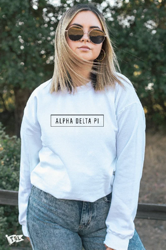 Alpha Delta Pi Blocked Crewneck