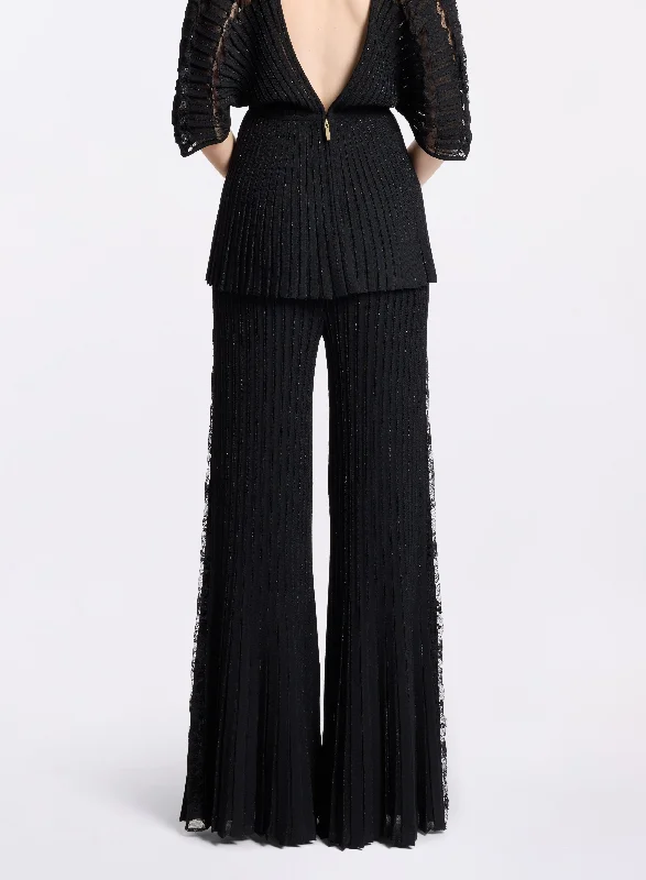 Flared Knit Pants