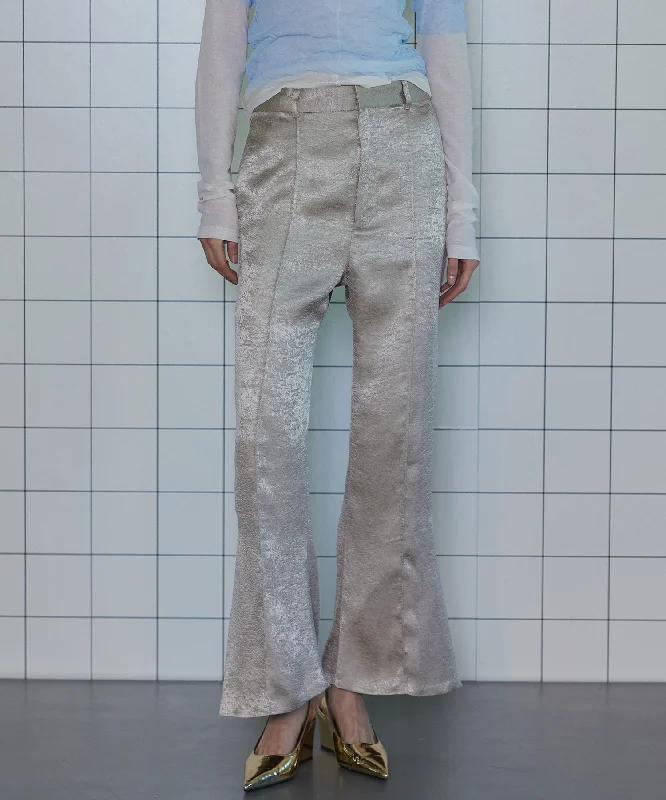 [SALE] DOUBLE SATIN FLARE PANTS