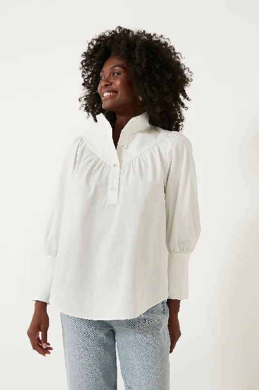 White Poplin Corrigan Blouse