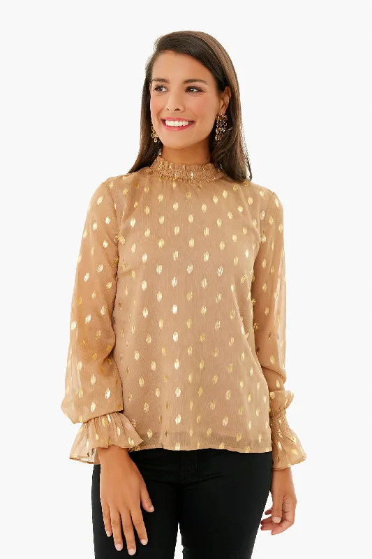 Tan Celeste Blouse