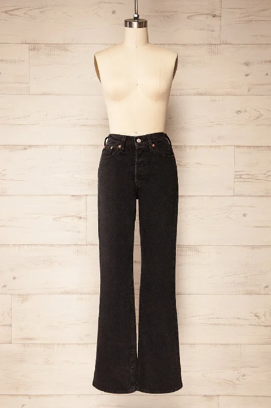 Bucharest | Black Bootcut Jeans