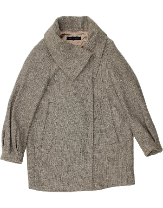 FRENCH CONNECTION Womens Oversized Overcoat UK 8 Small Grey Viscose