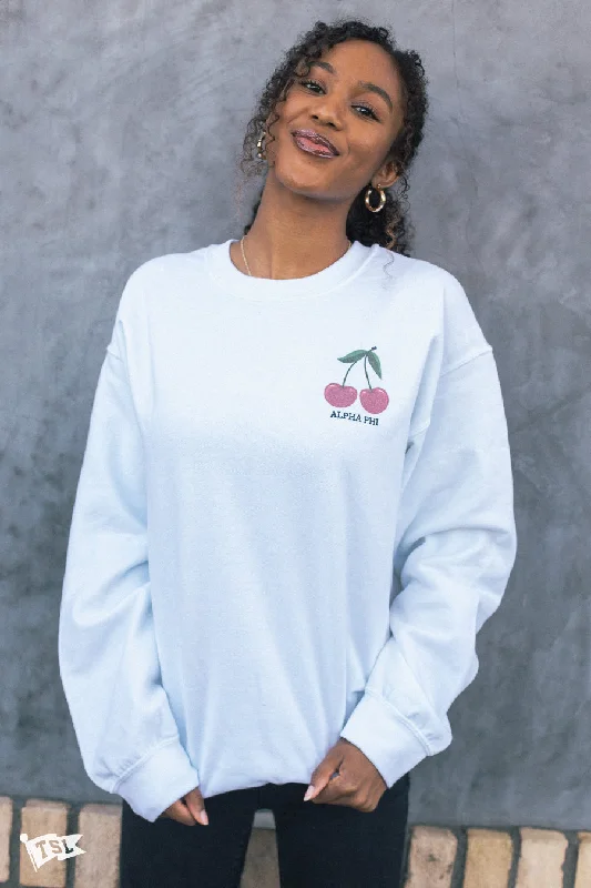 Alpha Phi Cherry Crewneck