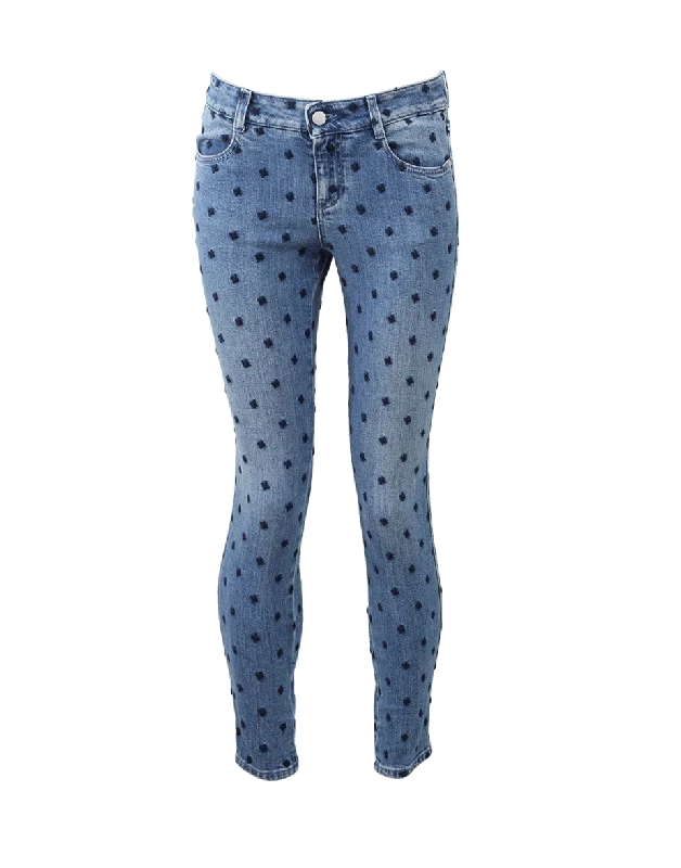 Swiss Cross Embroidered Jean