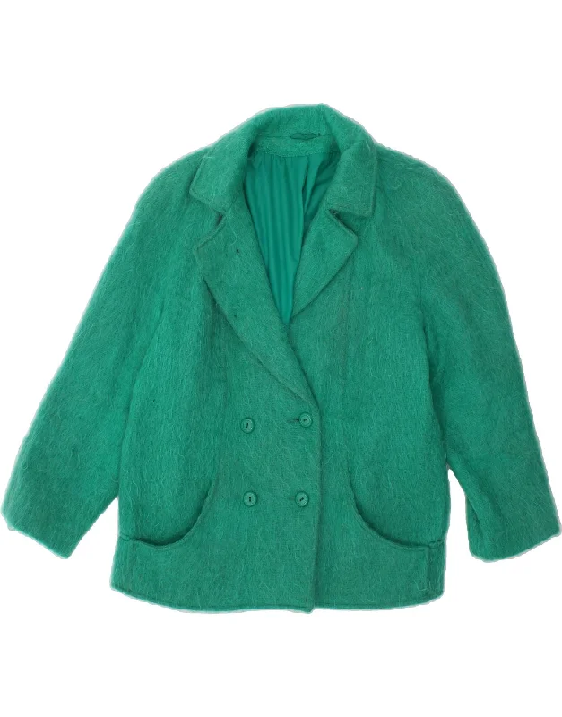 MURRAY BROTHERS Womens Overcoat UK 14 Medium Green Wool