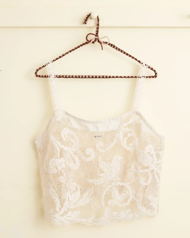 Ecru Filigree Top