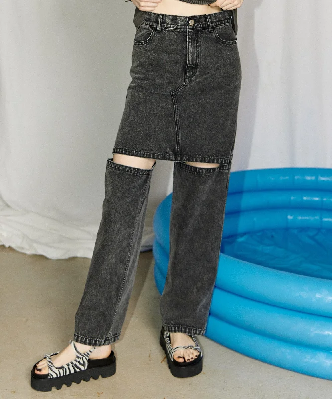 [Sale] MOMO SLIT DENIM PANTS