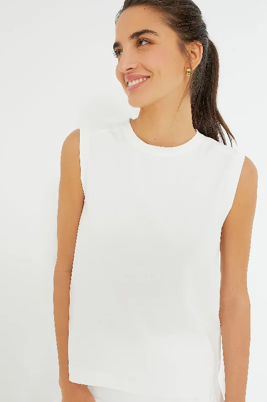 White Cotton Sasha Tank