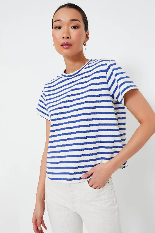 Blue Stripe Parker Classic Tee