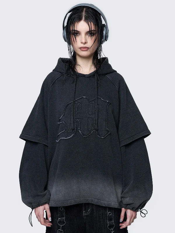 Rae Wash Layered Hoodie