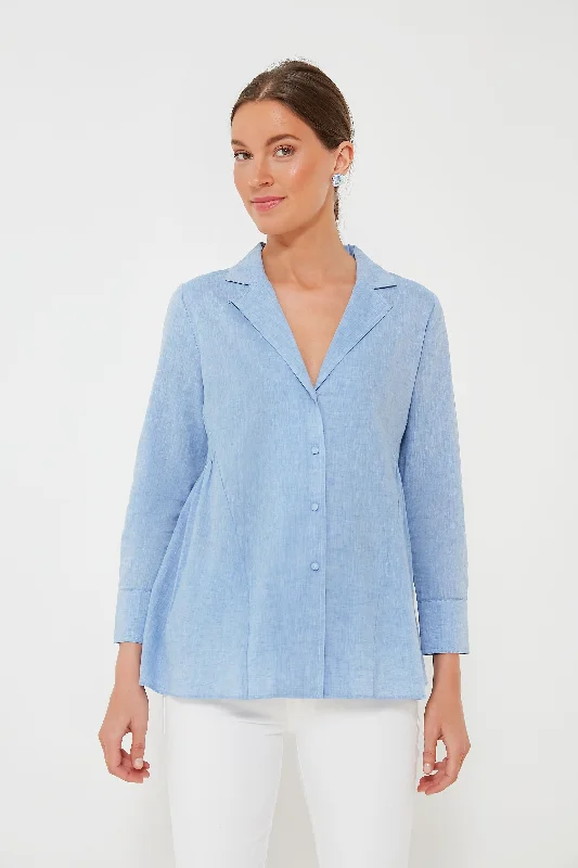 Chambray Scarlett Button Down