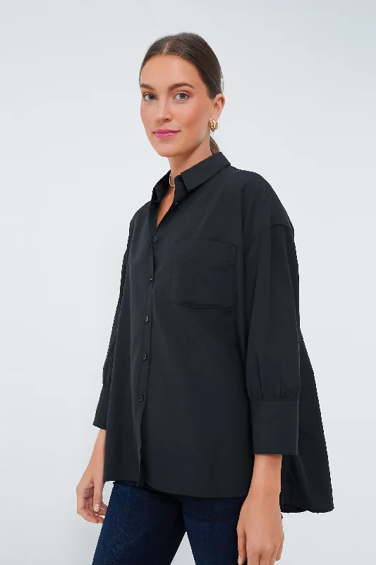 Black Adair Boyfriend Shirt