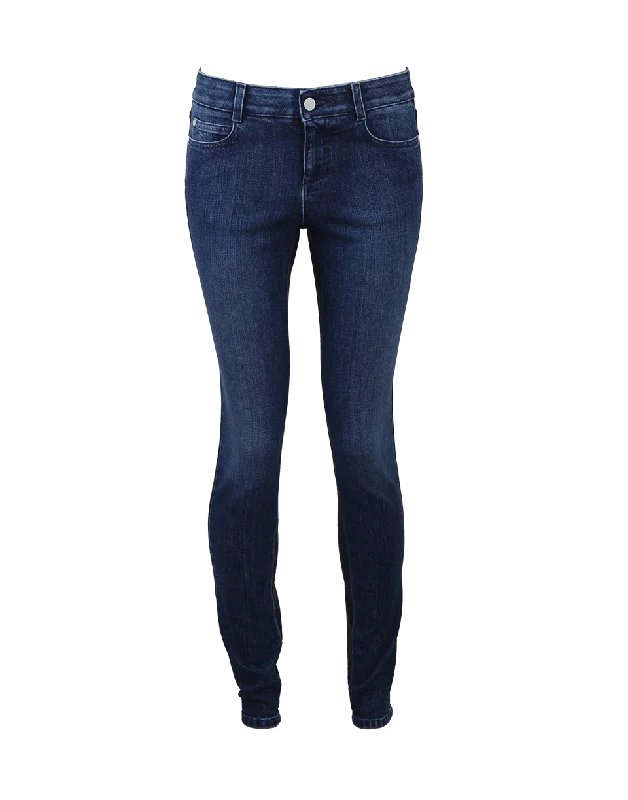 Bi-Color Skinny Jean