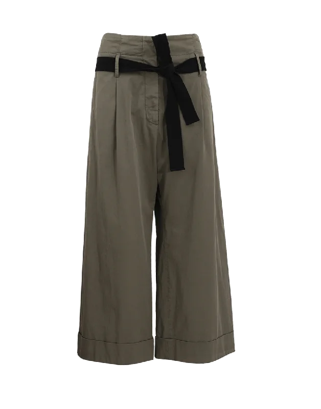 Wide Leg Cuff Pant