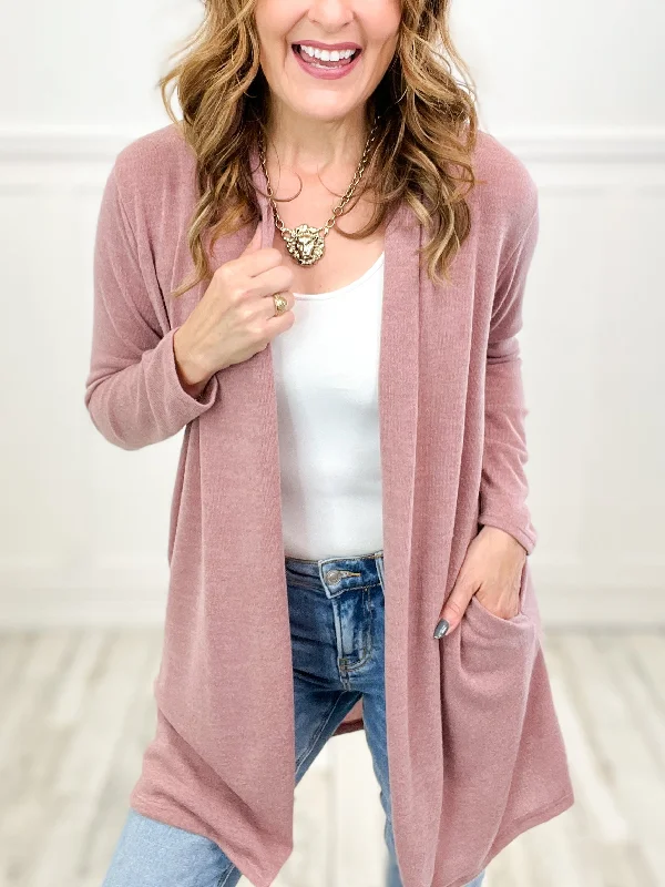 As Right As Rain Long Sleeve Cardigan with Pockets