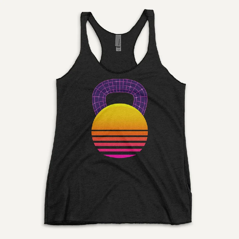 Synthwave Kettlebell Design Women’s Tank Top