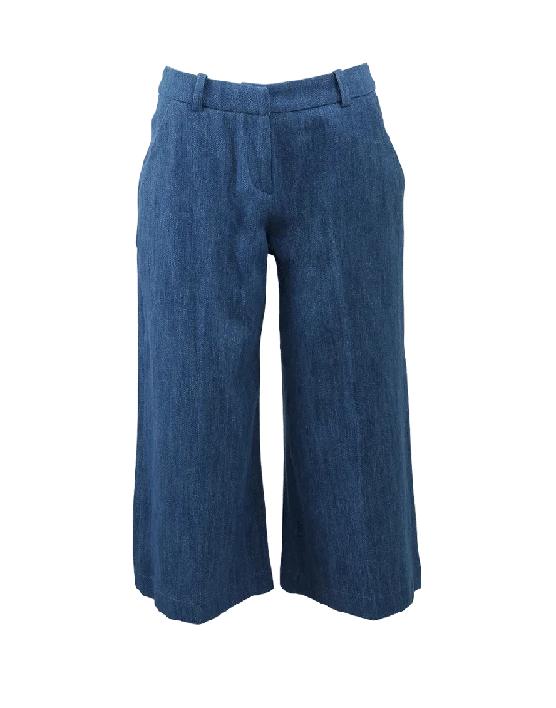 Denim Wash Culottes