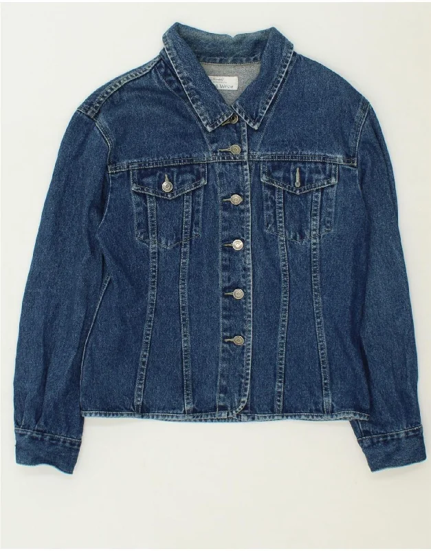 ST. BERNARD Womens Denim Jacket UK 12 Medium  Blue Cotton