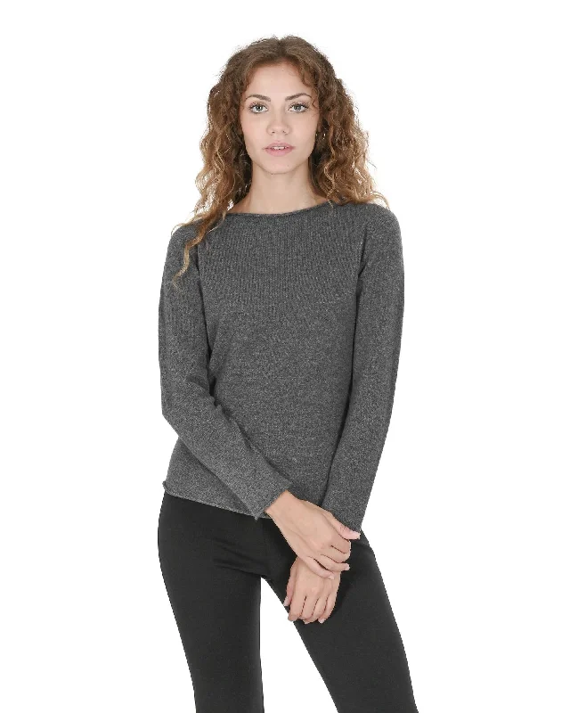 Cashmere Womens Boatneck Sweater - XL