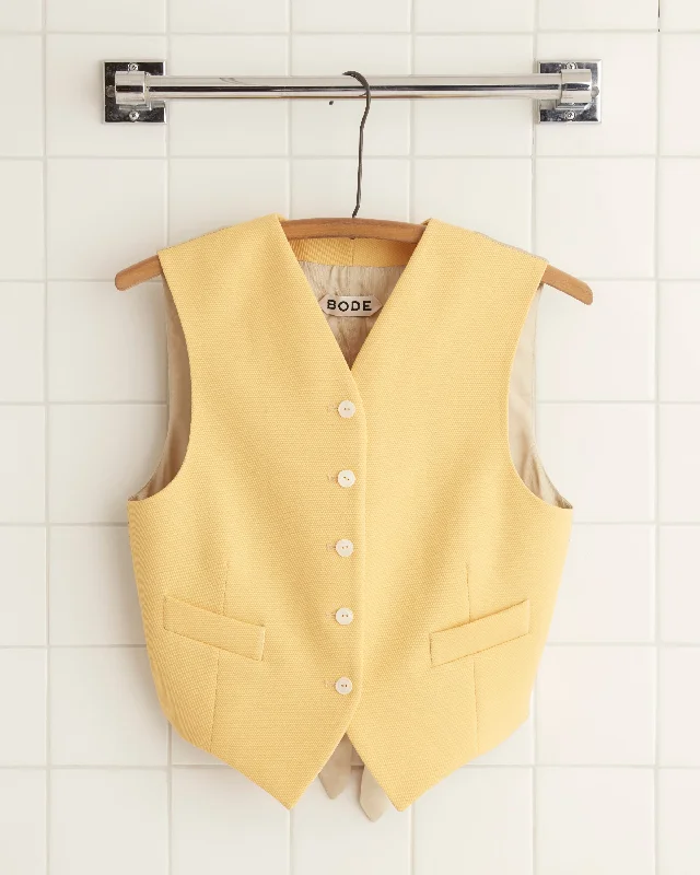 Riding Twill Waistcoat - Yellow